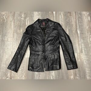 Leather jacket size small